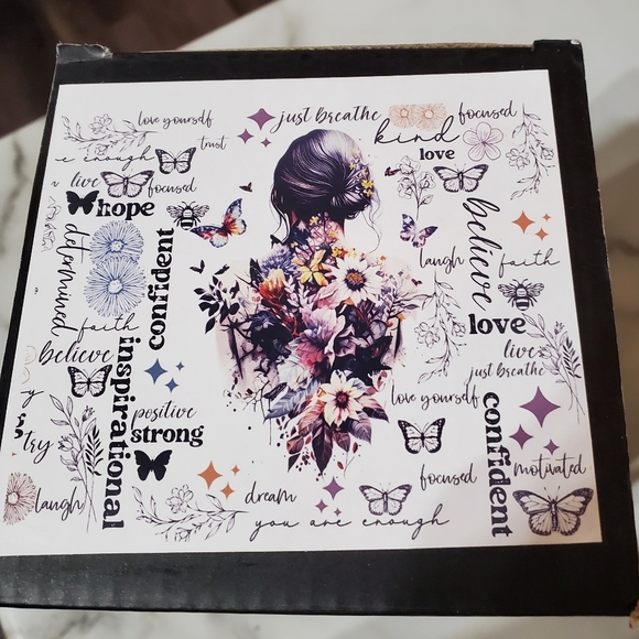 You Are Enough Motivational 40oz Traveler Tumbler 💜sale - Picture 3 of 15